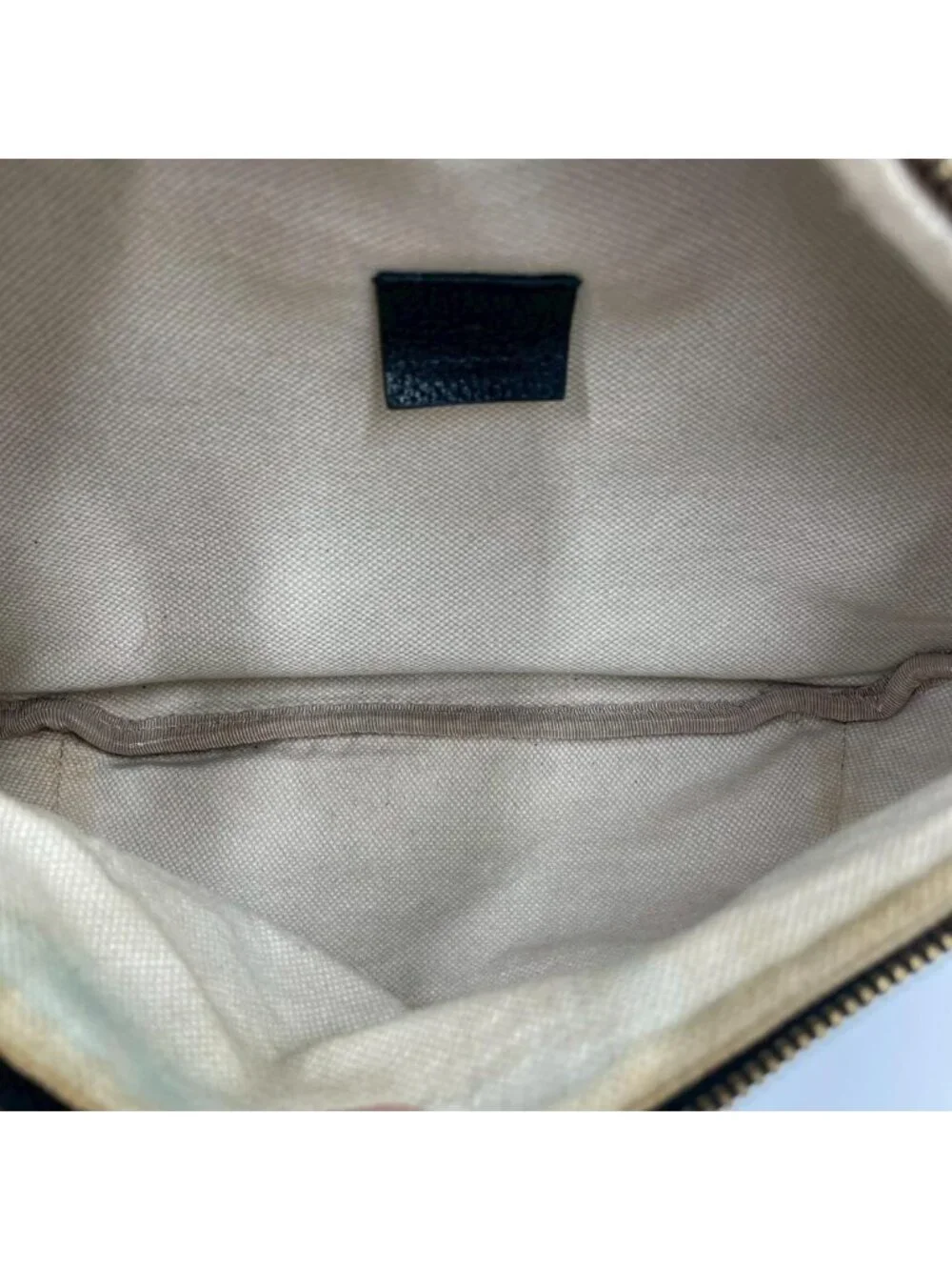 Gucci Printed Waist Pouch Bum Bag Funny Sherry Line Black